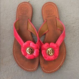 LAST CHANCE Tory Burch flower sandals
